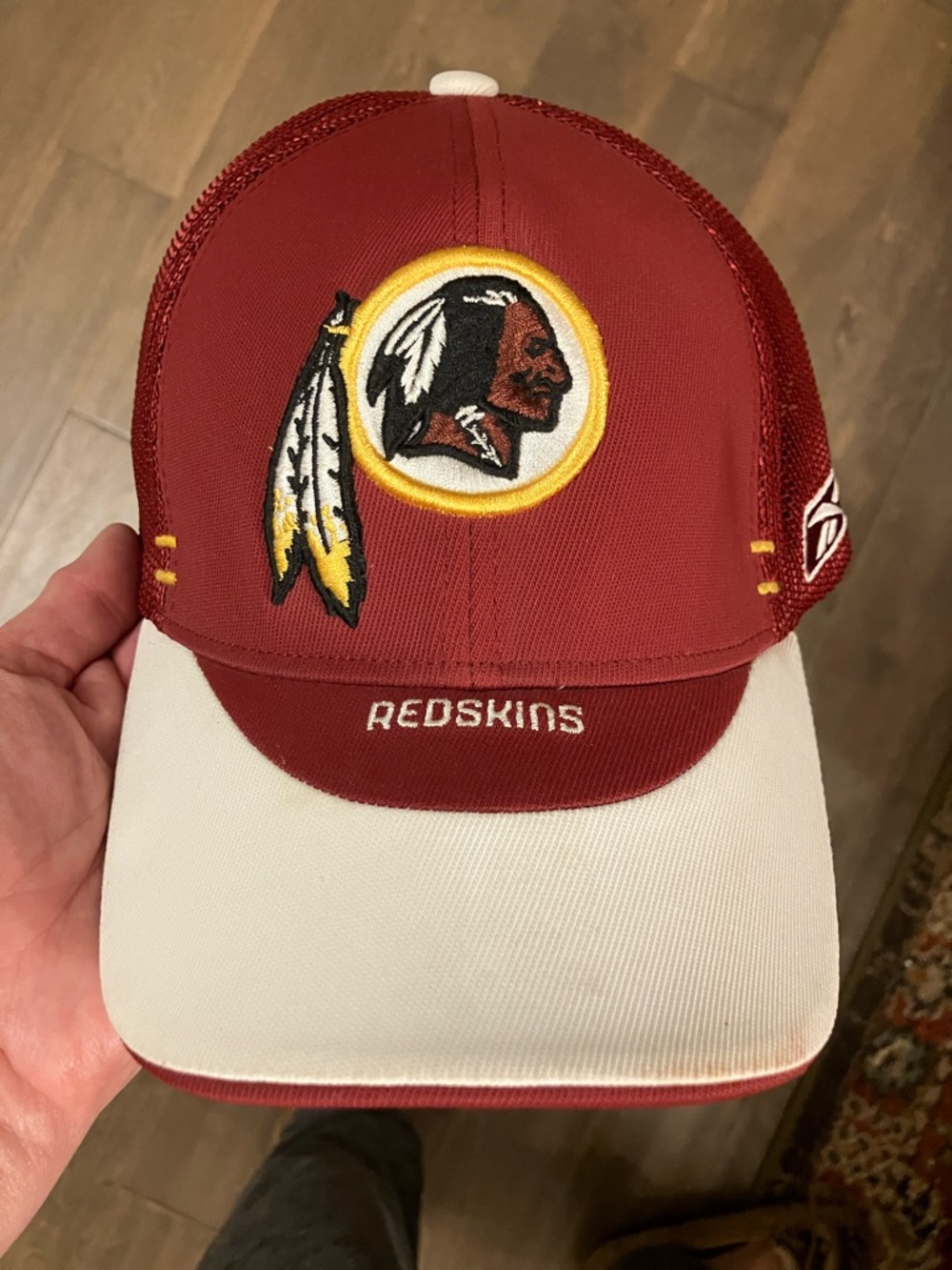 NFL authentic sideline Washington Redskins red white Mesh Sideline Hat one size
